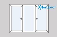 Кирпичный дом окно Nordprof 2100*1400